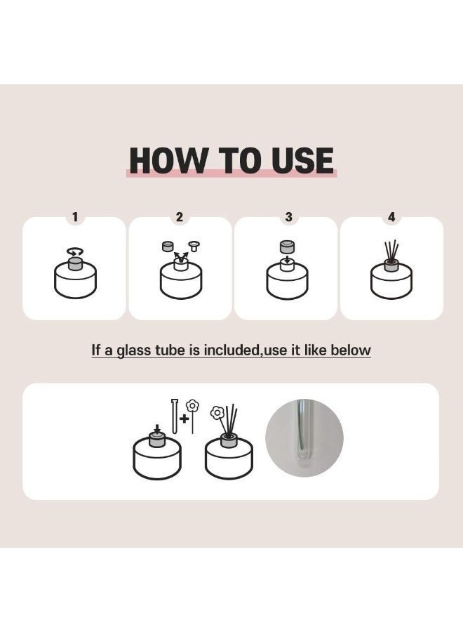 cocodor Cocod'or Mini Flower Reed Diffuser / Floral Bouquet / Fragrance Decor for Cars Cubicles, Small Rooms and Home, Diffuser Oil Sticks Gift Set, Mini Flower/1.6Ounce(50 ml)/1Pack - Image 3